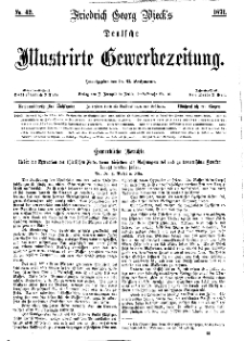 Deutsche Illustrirte Gewerbezeitung, 1871. Jahrg. XXXVI, nr 42.