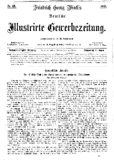 Deutsche Illustrirte Gewerbezeitung, 1871. Jahrg. XXXVI, nr 43.