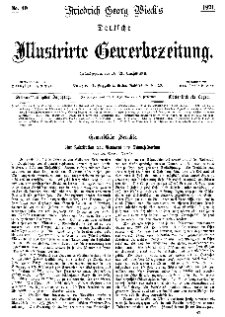Deutsche Illustrirte Gewerbezeitung, 1871. Jahrg. XXXVI, nr 49.