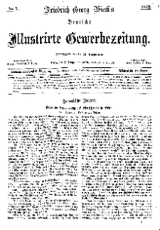 Deutsche Illustrirte Gewerbezeitung, 1872. Jahrg. XXXVII, nr 1.