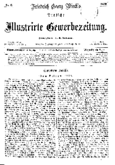 Deutsche Illustrirte Gewerbezeitung, 1872. Jahrg. XXXVII, nr 6.
