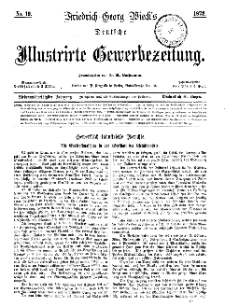 Deutsche Illustrirte Gewerbezeitung, 1872. Jahrg. XXXVII, nr 19.