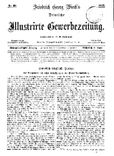 Deutsche Illustrirte Gewerbezeitung, 1872. Jahrg. XXXVII, nr 20.