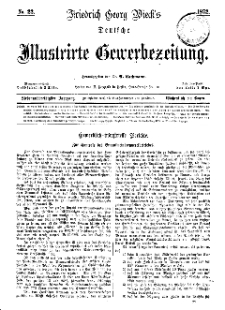 Deutsche Illustrirte Gewerbezeitung, 1872. Jahrg. XXXVII, nr 22.
