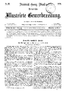 Deutsche Illustrirte Gewerbezeitung, 1872. Jahrg. XXXVII, nr 25.