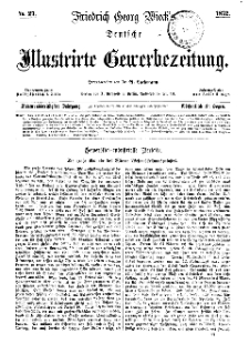 Deutsche Illustrirte Gewerbezeitung, 1872. Jahrg. XXXVII, nr 27.