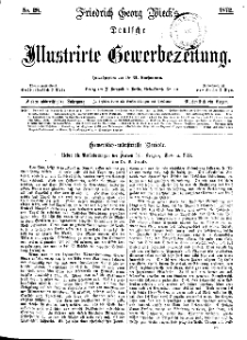 Deutsche Illustrirte Gewerbezeitung, 1872. Jahrg. XXXVII, nr 28.