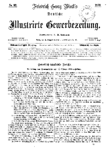 Deutsche Illustrirte Gewerbezeitung, 1872. Jahrg. XXXVII, nr 32.