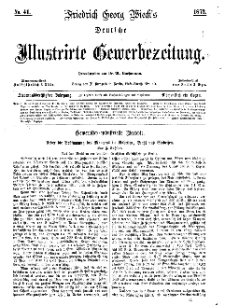 Deutsche Illustrirte Gewerbezeitung, 1872. Jahrg. XXXVII, nr 41.