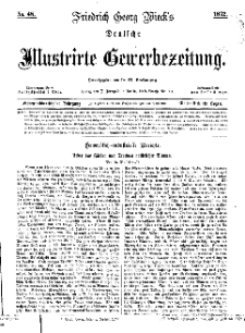Deutsche Illustrirte Gewerbezeitung, 1872. Jahrg. XXXVII, nr 48.