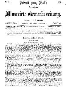Deutsche Illustrirte Gewerbezeitung, 1872. Jahrg. XXXVII, nr 49.