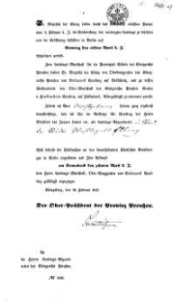 Se. Majestat der König haben durch das Allerhöchst erlassene Patent...