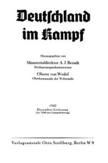 Deutschland im Kampf, 1942, Nr 79/80.