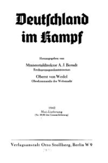Deutschland im Kampf, 1943, Nr 89/90.