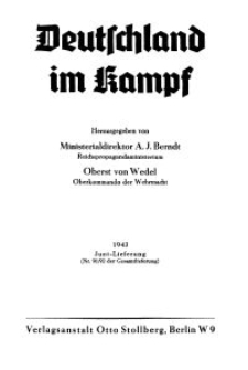 Deutschland im Kampf, 1943, Nr 91/92.