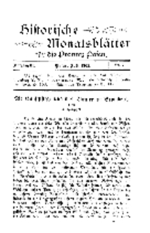 Historische Monatsblätter für die Provinz Posen, Jg. 3, 1902, Nr 7.