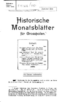 Historische Monatsblätter für die Provinz Posen, Jg. 21, 1921, Nr 3/4.