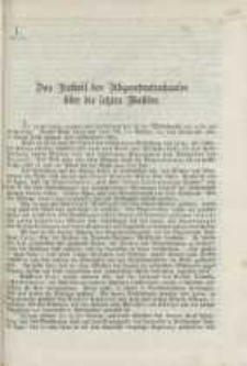 Das Urtheil des Abgeordnetenhauses über die letzten Wahlen