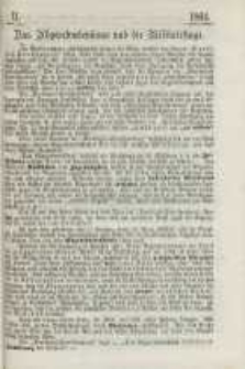 Das Abgeordnetenhaus und die Militärfrage