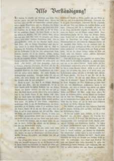 Also Verständigung!