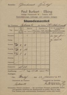 Zentralheizungs- Lüftungs- und sanitäre Anlagen, Elbing (Paul Burkart) - rachunek