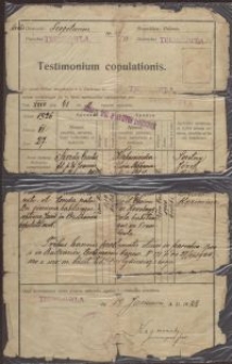 Testimonium copulationis (Karol Szozda)