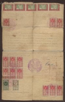 Zezwolenie Starostwa Trembowli - dokument urzędowy