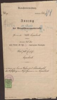 Katasterverwaltung - wyciąg hipoteczny