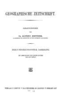 Geographische Zeitschrift, 33. Jhrg.