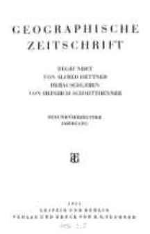 Geographische Zeitschrift, 41. Jhrg.