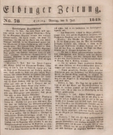Elbinger Zeitung, No. 78 Montag, 9. Juli 1849