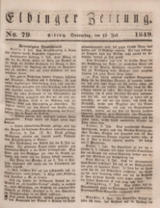 Elbinger Zeitung, No. 79 Donnerstag, 12. Juli 1849