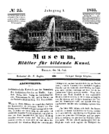Museum, Blätter für bildende Kunst, Nr. 25, 24 Juni 1833, 1 Jhrg.