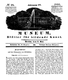 Museum, Blätter für bildende Kunst, Nr. 18, 2 Mai 1836, 4 Jhrg.