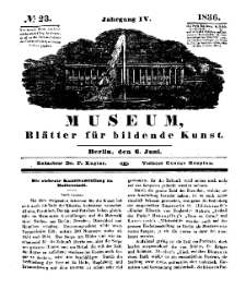 Museum, Blätter für bildende Kunst, Nr. 23, 6 Juni 1836, 4 Jhrg.