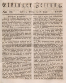 Elbinger Zeitung, No. 96 Montag, 20. August 1849