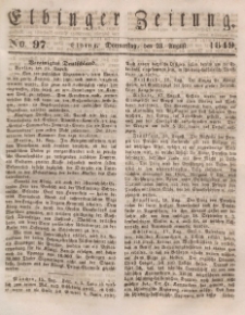 Elbinger Zeitung, No. 97 Donnerstag, 23. August 1849