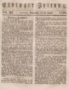 Elbinger Zeitung, No. 97 Donnerstag, 23. August 1849