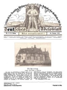 Deutsches Adelsblatt, Nr. 5, 51 Jahrg., 28 Januar 1933