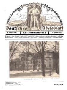 Deutsches Adelsblatt, Nr. 9, 51 Jahrg., 25 Februar 1933