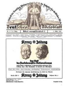 Deutsches Adelsblatt, Nr. 11, 51 Jahrg., 11 März 1933