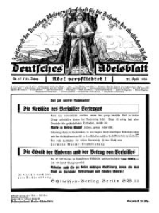 Deutsches Adelsblatt, Nr. 17, 51 Jahrg., 22 April 1933