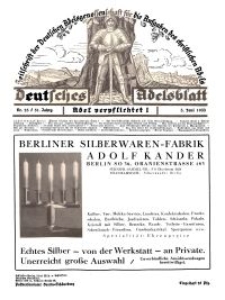Deutsches Adelsblatt, Nr. 23, 51 Jahrg., 3 Juni 1933