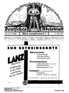 Deutsches Adelsblatt, Nr. 24, 51 Jahrg., 10 Juni 1933