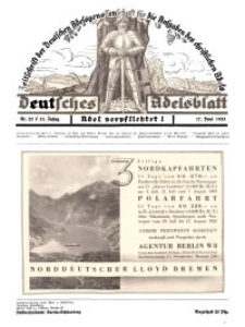 Deutsches Adelsblatt, Nr. 25, 51 Jahrg., 17 Juni 1933
