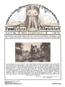 Deutsches Adelsblatt, Nr. 29, 51 Jahrg., 15 Juli 1933