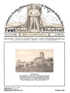 Deutsches Adelsblatt, Nr. 31, 51 Jahrg., 29 Juli 1933