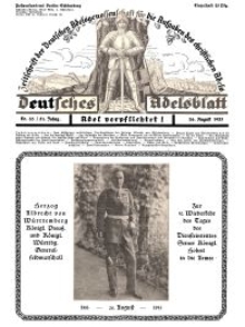 Deutsches Adelsblatt, Nr. 35, 51 Jahrg., 26 August 1933