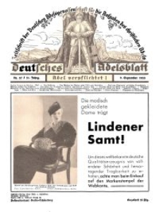 Deutsches Adelsblatt, Nr. 37, 51 Jahrg., 9 September 1933