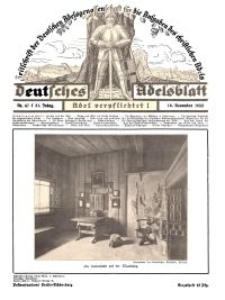 Deutsches Adelsblatt, Nr. 47, 51 Jahrg., 18 November 1933